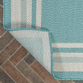 James Modern Border Stripe Indoor/outdoor Area Rug - JONATHAN Y