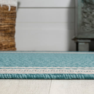 James Modern Border Stripe Indoor/outdoor Area Rug - JONATHAN Y