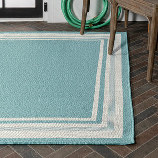 James Modern Border Stripe Indoor/outdoor Area Rug - JONATHAN Y