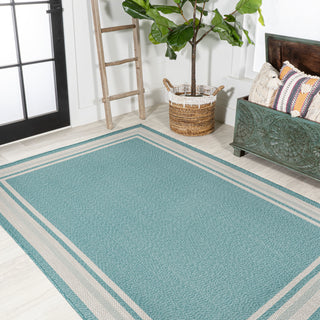 James Modern Border Stripe Indoor/outdoor Area Rug - JONATHAN Y