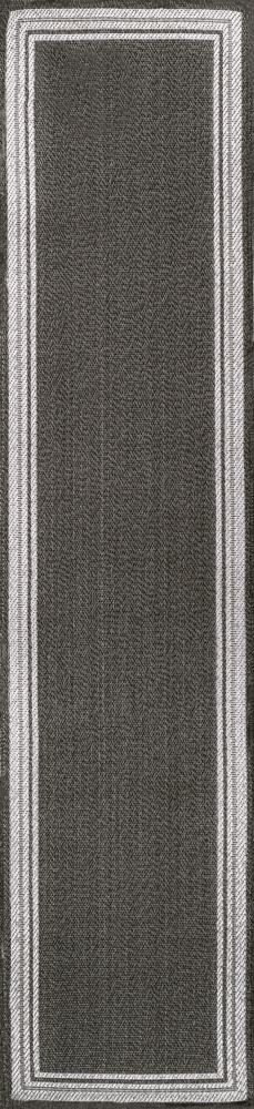 James Modern Border Stripe Indoor/outdoor Area Rug