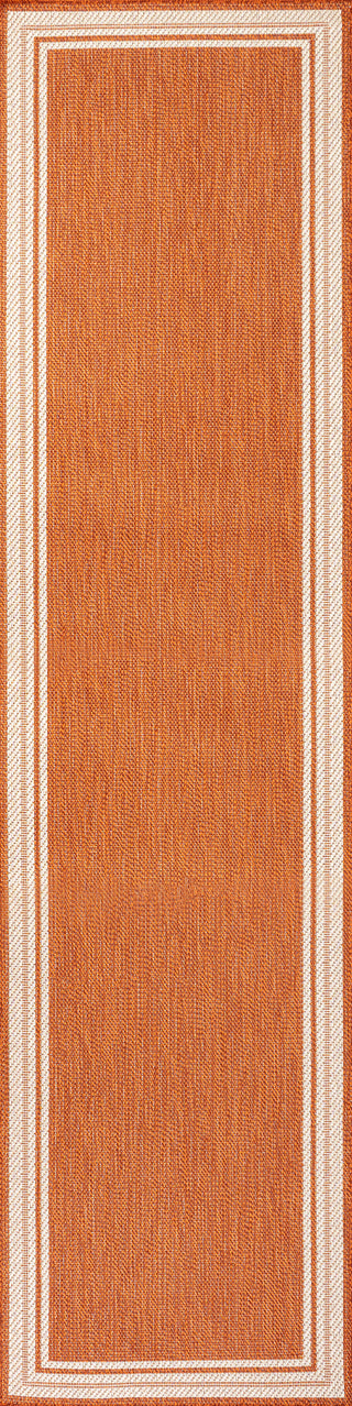 James Modern Border Stripe Indoor/outdoor Area Rug