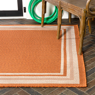 James Modern Border Stripe Indoor/outdoor Area Rug