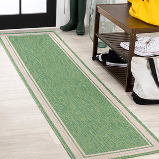James Modern Border Stripe Indoor/outdoor Area Rug
