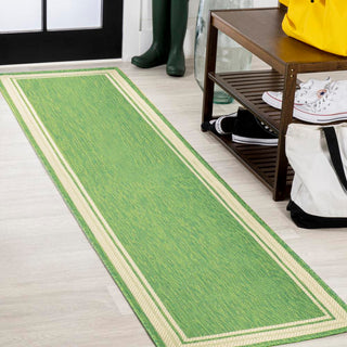 James Modern Border Stripe Indoor/outdoor Area Rug
