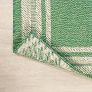 James Modern Border Stripe Indoor/outdoor Area Rug