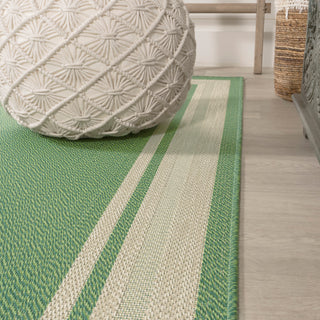 James Modern Border Stripe Indoor/outdoor Area Rug