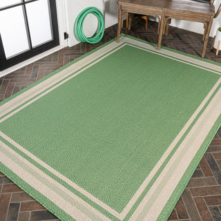 James Modern Border Stripe Indoor/outdoor Area Rug