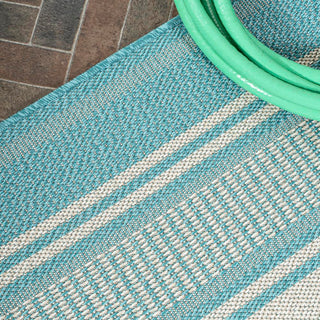 Haynes Modern Double Stripe Indoor/outdoor Area Rug - JONATHAN Y