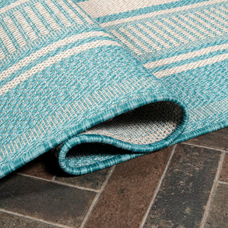 Haynes Modern Double Stripe Indoor/outdoor Area Rug - JONATHAN Y