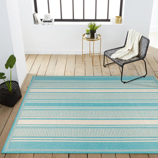 Haynes Modern Double Stripe Indoor/outdoor Area Rug - JONATHAN Y