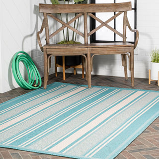 Haynes Modern Double Stripe Indoor/outdoor Area Rug - JONATHAN Y