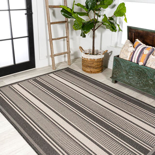 Haynes Modern Double Stripe Indoor/outdoor Area Rug - JONATHAN Y