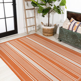 Haynes Modern Double Stripe Indoor/outdoor Area Rug
