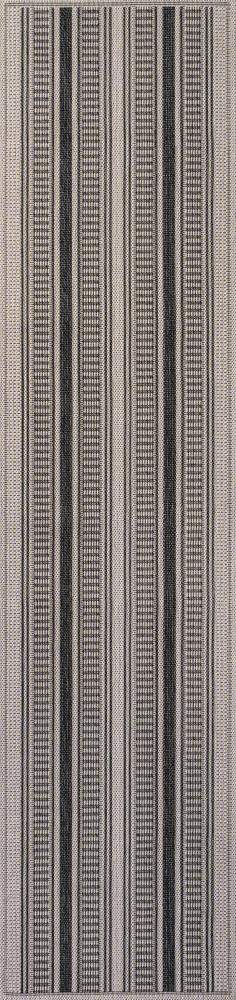 Haynes Modern Double Stripe Indoor/outdoor Area Rug
