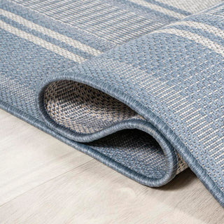 Haynes Modern Double Stripe Indoor/outdoor Area Rug