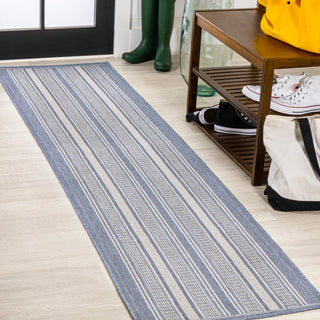 Haynes Modern Double Stripe Indoor/outdoor Area Rug