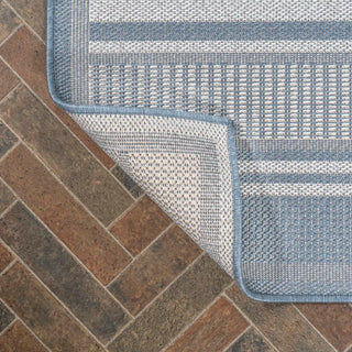 Haynes Modern Double Stripe Indoor/outdoor Area Rug
