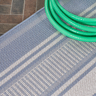 Haynes Modern Double Stripe Indoor/outdoor Area Rug