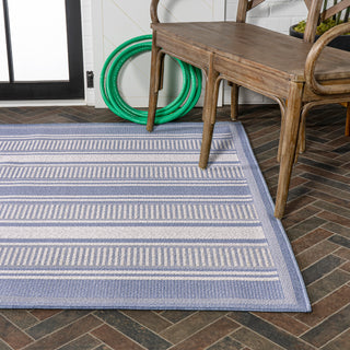 Haynes Modern Double Stripe Indoor/outdoor Area Rug