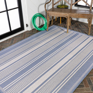 Haynes Modern Double Stripe Indoor/outdoor Area Rug