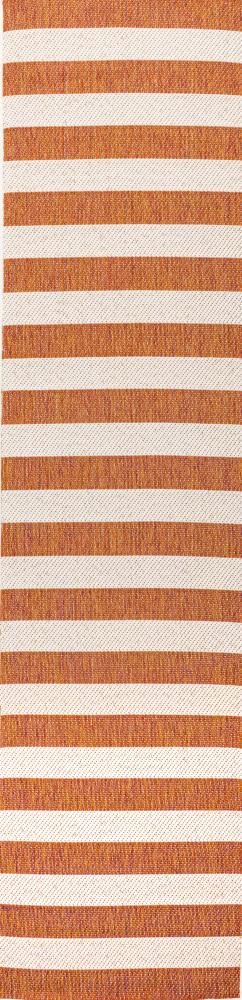 Negril Two-tone Wide Stripe Indoor/outdoor Area Rug - JONATHAN Y