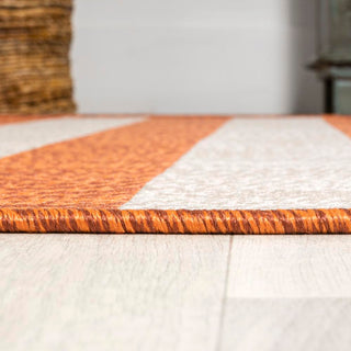 Negril Two-tone Wide Stripe Indoor/outdoor Area Rug - JONATHAN Y