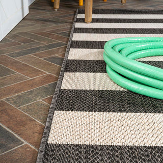 Negril Two-tone Wide Stripe Indoor/outdoor Area Rug