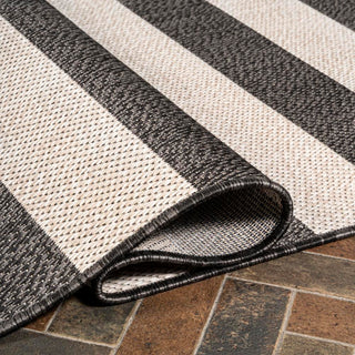 Negril Two-tone Wide Stripe Indoor/outdoor Area Rug