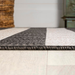 Negril Two-tone Wide Stripe Indoor/outdoor Area Rug - JONATHAN Y