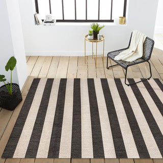 Negril Two-tone Wide Stripe Indoor/outdoor Area Rug