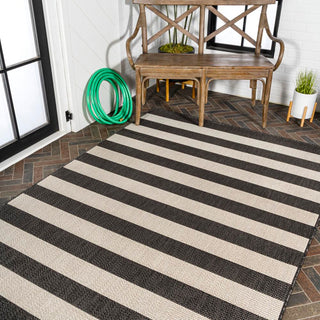 Negril Two-tone Wide Stripe Indoor/outdoor Area Rug