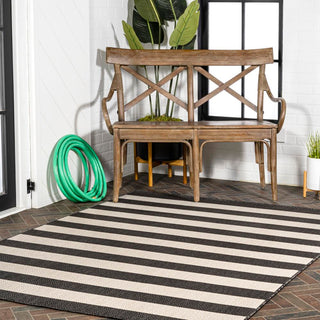 Negril Two-tone Wide Stripe Indoor/outdoor Area Rug