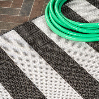 Negril Two-tone Wide Stripe Indoor/outdoor Area Rug
