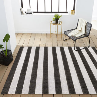 Negril Two-tone Wide Stripe Indoor/outdoor Area Rug