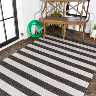 Negril Two-tone Wide Stripe Indoor/outdoor Area Rug