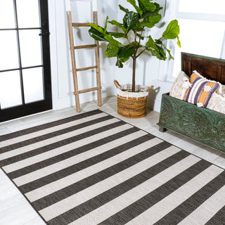 Negril Two-tone Wide Stripe Indoor/outdoor Area Rug