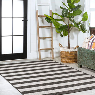Negril Two-tone Wide Stripe Indoor/outdoor Area Rug
