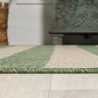 Negril Two-tone Wide Stripe Indoor/outdoor Area Rug