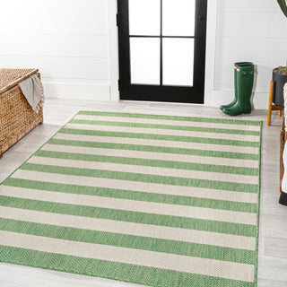 Negril Two-tone Wide Stripe Indoor/outdoor Area Rug