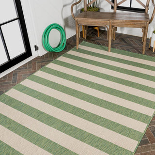 Negril Two-tone Wide Stripe Indoor/outdoor Area Rug