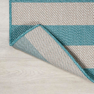 Negril Two-tone Wide Stripe Indoor/outdoor Area Rug