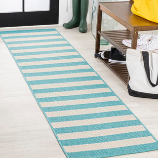 Negril Two-tone Wide Stripe Indoor/outdoor Area Rug