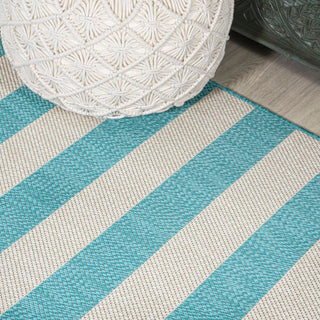Negril Two-tone Wide Stripe Indoor/outdoor Area Rug