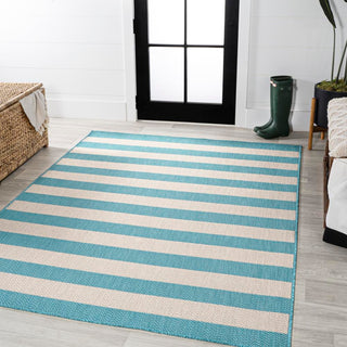 Negril Two-tone Wide Stripe Indoor/outdoor Area Rug