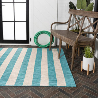 Negril Two-tone Wide Stripe Indoor/outdoor Area Rug