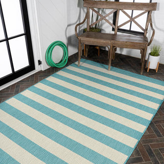 Negril Two-tone Wide Stripe Indoor/outdoor Area Rug