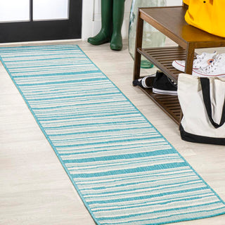 Castara Wavy Stripe Modern Indoor/outdoor Area Rug - JONATHAN Y