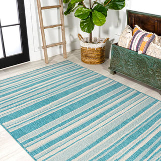 Castara Wavy Stripe Modern Indoor/outdoor Area Rug - JONATHAN Y