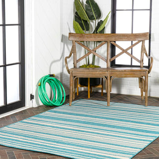 Castara Wavy Stripe Modern Indoor/outdoor Area Rug - JONATHAN Y